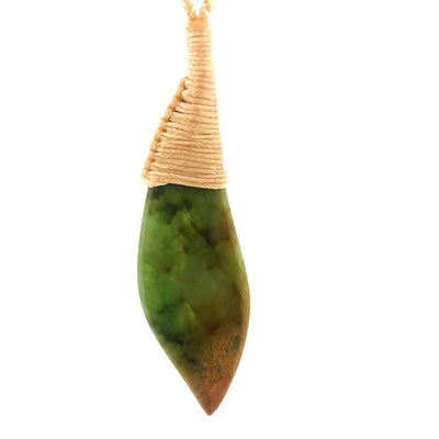 NZ Marsden Flower Jade Pounamu Pendant