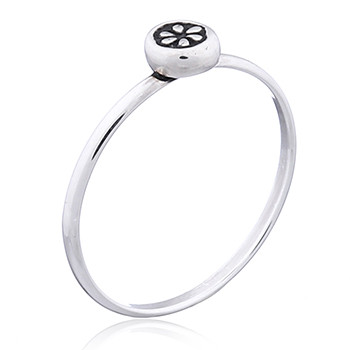 Sterling Silver Tiny Flower Ring