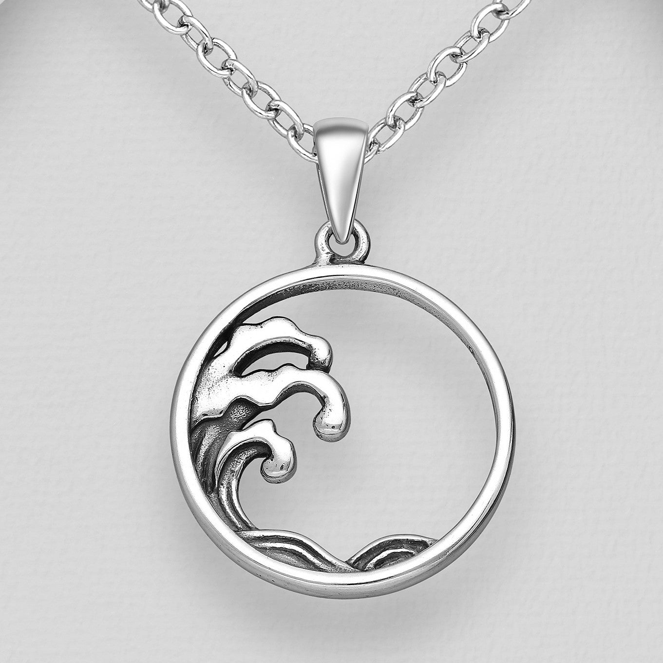 Sterling Silver Wave Necklace – Of Earth And Ocean